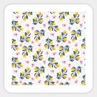 Fresh Summer Lemons Branches Sticker